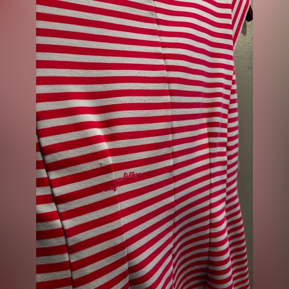 Lilly Pulitzer White and Pink Fit and Flare Mini Dress boat midi medium resort - Picture 14 of 16